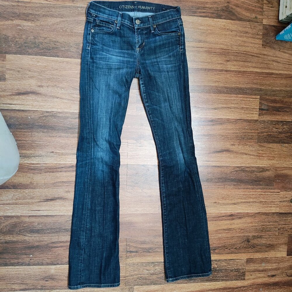 Citizens Of Humanity Women’s Jeans Kelly Low Waist Bootcut Dark Blue 24x32 READ